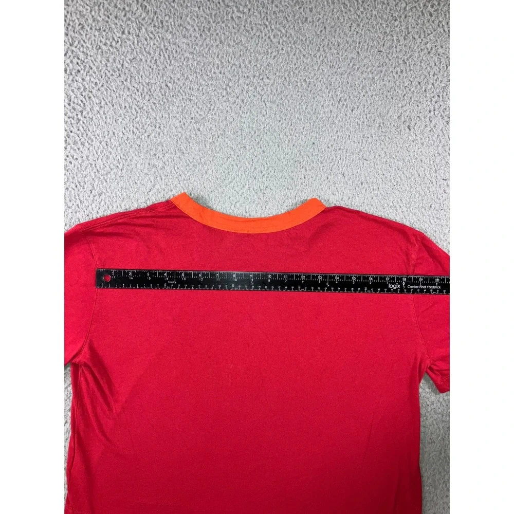 Nike NFL Tampa Bay Buccaneers T-Shirt Women M Red Cropped Ringer Graphic Tee